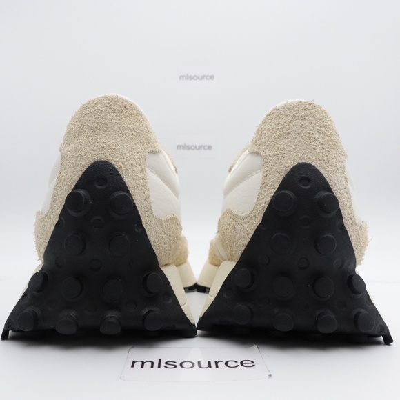 NEW Women's New Balance 327 Suede Sneakers WS327UE Angora/Sea Salt - Picture 4 of 9